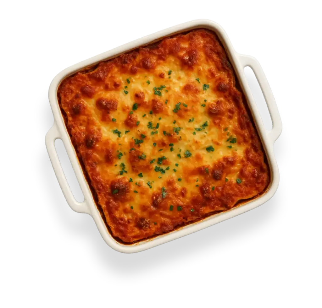 ofenfrische Lasagne mit Kräutern